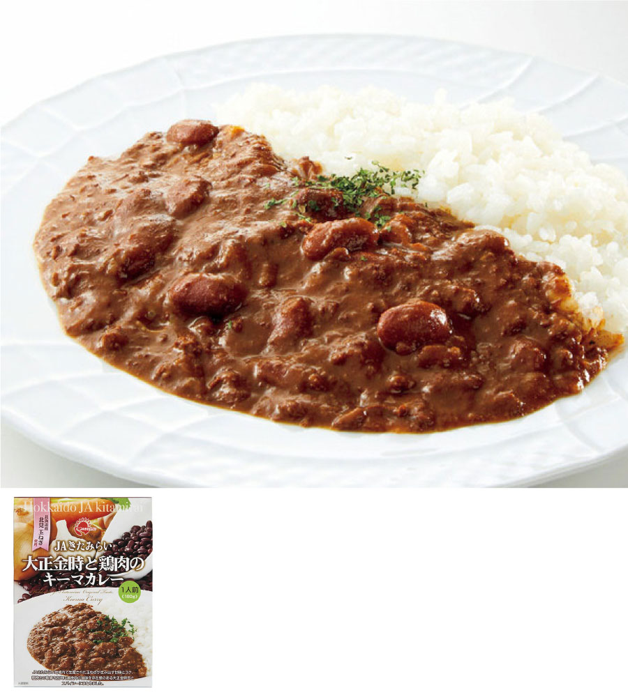 JAきたみらい　大正金時と鶏肉のキーマカレー　180g